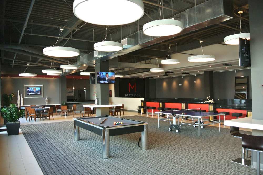 Billiards table at The Marke Apartment Homes in Santa Ana, California