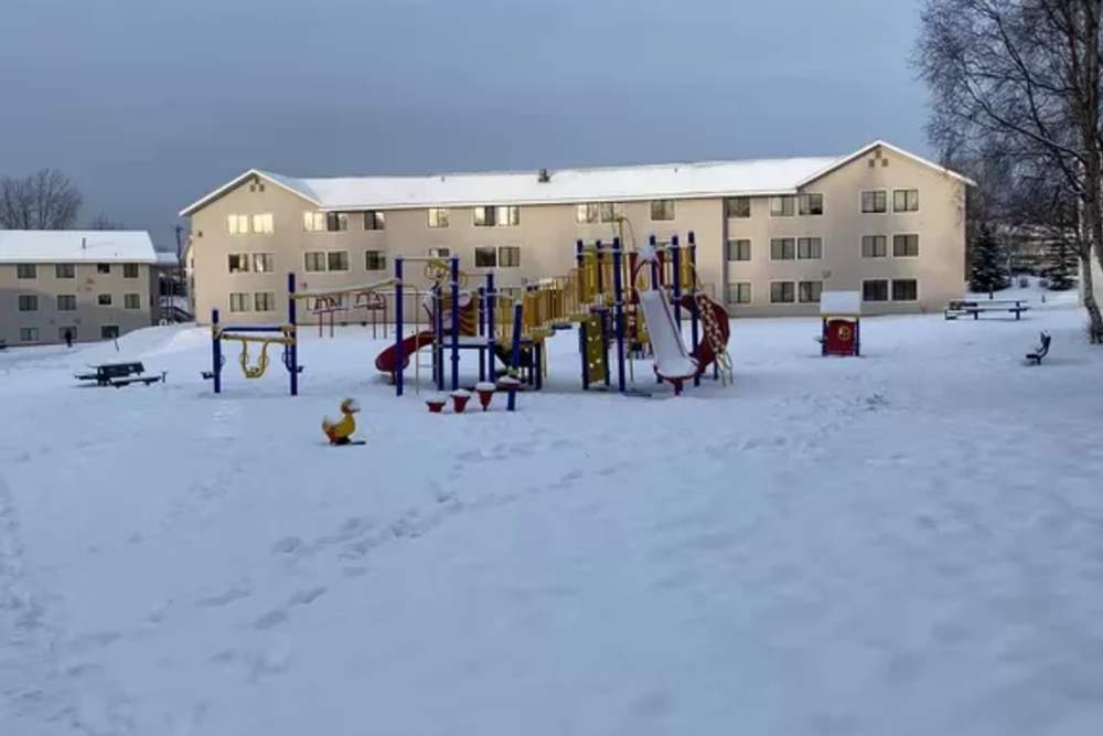 Playground at Jewel Lake Villa in Anchorage, Alaska