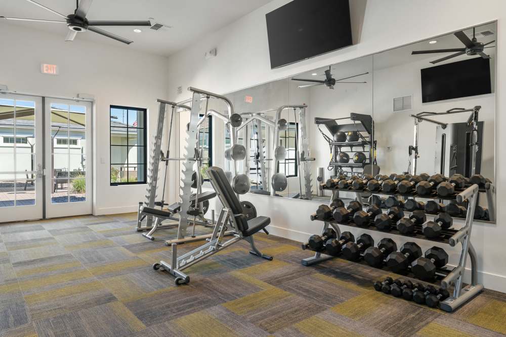Fitness center at Sobremesa Villas in Surprise, Arizona