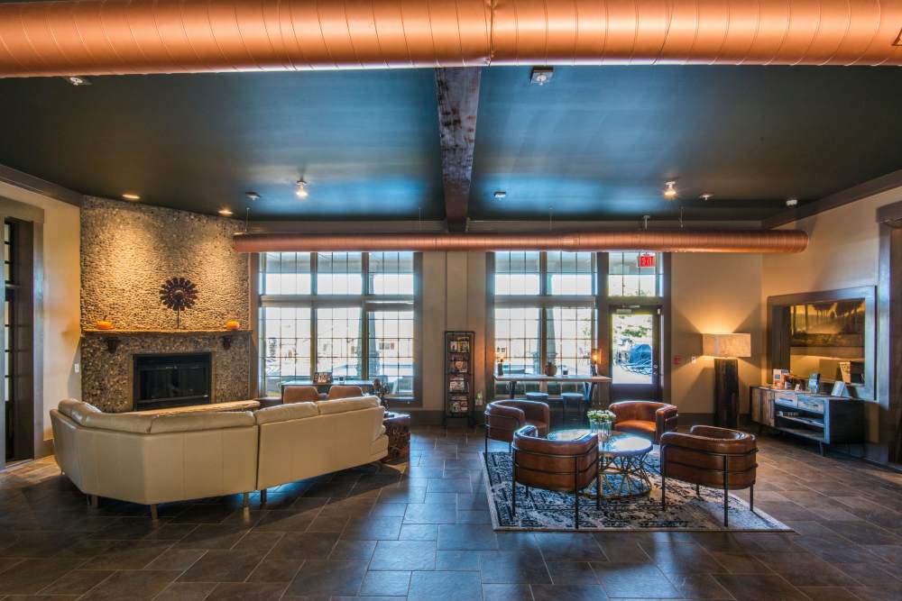 Clubhouse commons at Retreat at Hunt Hill in Asheville, North Carolina