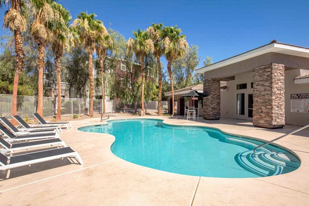 Swimming pool at Luminous in Las Vegas, Nevada