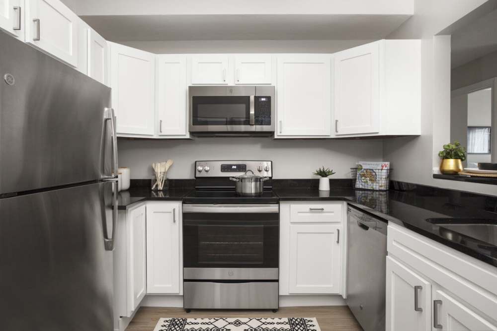 Modern kitchen at Highlands at Hudson in Hudson, Massachusetts