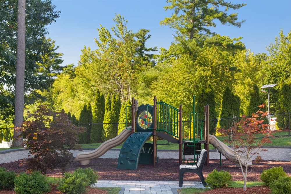 Children's playground at Highlands at Hudson in Hudson, Massachusetts