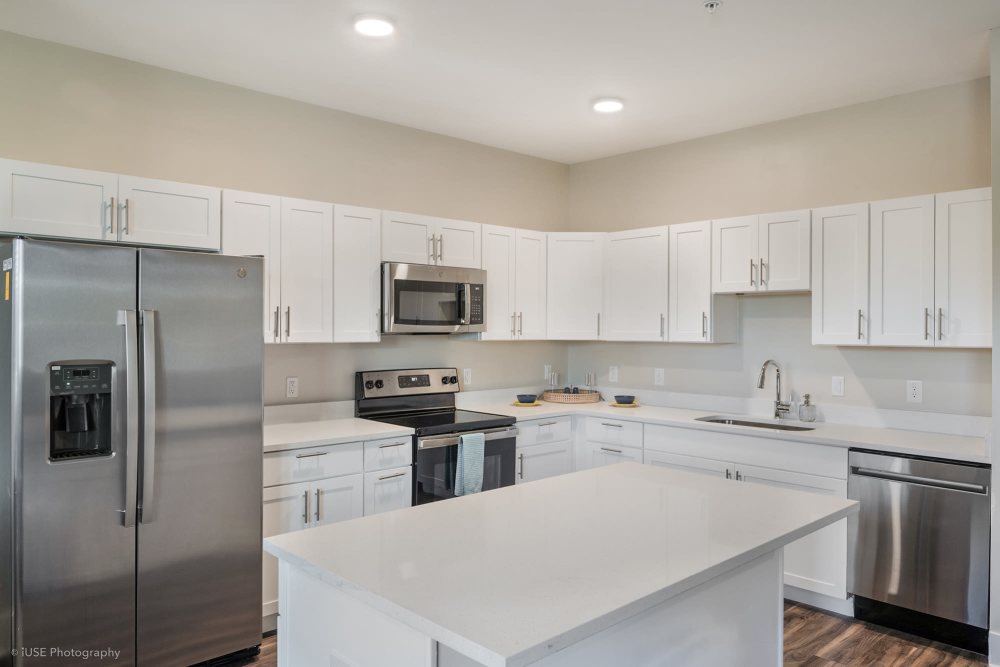 Clean and spacious kitchen at Gentry Park Orlando in Orlando, Florida