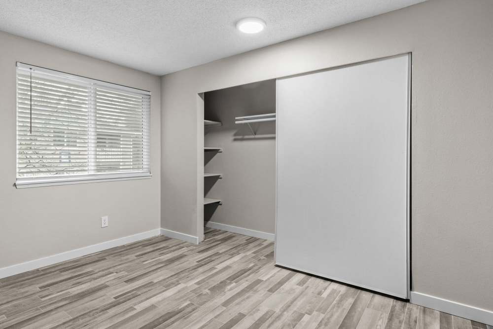 Large closets at Spinnaker Apartments in Des Moines, Washington