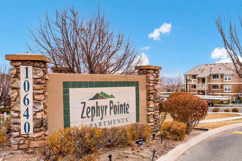 Welcome to Zephyr Pointe in Reno, Nevada