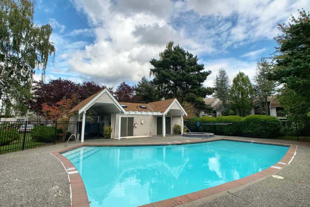 Pool deck at Windstone in Everett, Washington