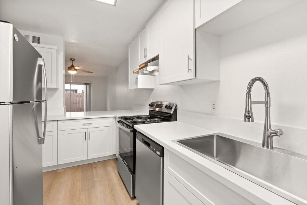 Modern kitchens at Terre at Bradley in El Cajon, California