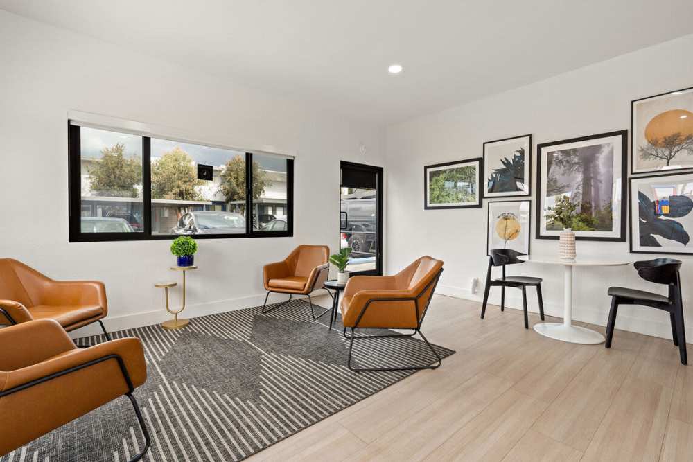 Leasing Office seating area at Terre at Bradley in El Cajon, California