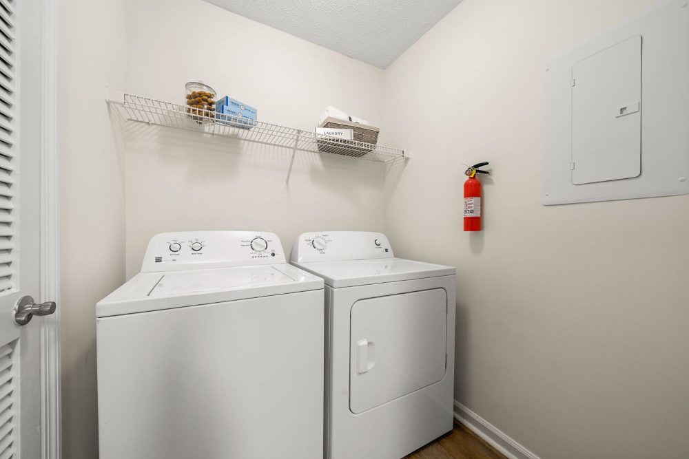 Laundry area at Sutton Place in Southfield, Michigan