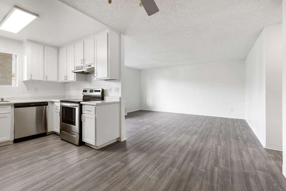 Large open living space at Terre at Canyon in Ramona, California