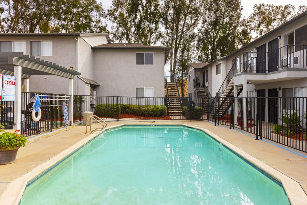 Swimming pool at Terre at Oak in Ramona, California