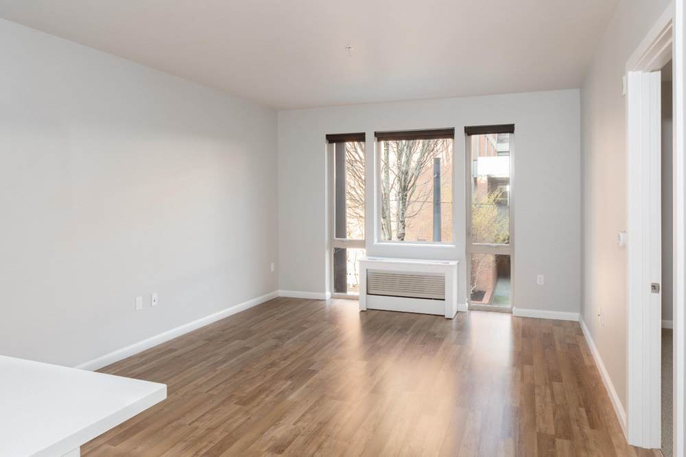 Open living room at Uptown NW Collection in Portland, Oregon