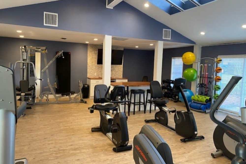 on-site fitness center at Latitude 28 in Altamonte Springs, Florida