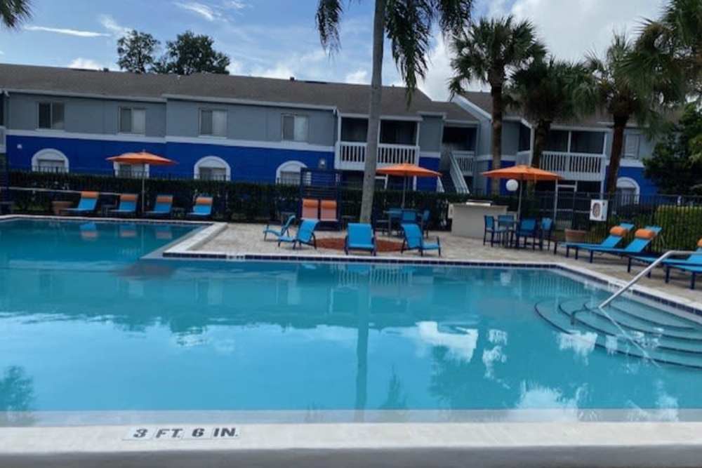 On-site swimming pool at Latitude 28 in Altamonte Springs, Florida