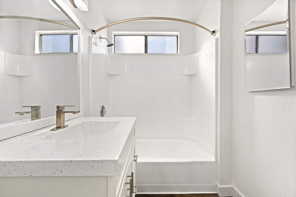 Spacious bathrooms at Terre at Lakeside in Lakeside, California