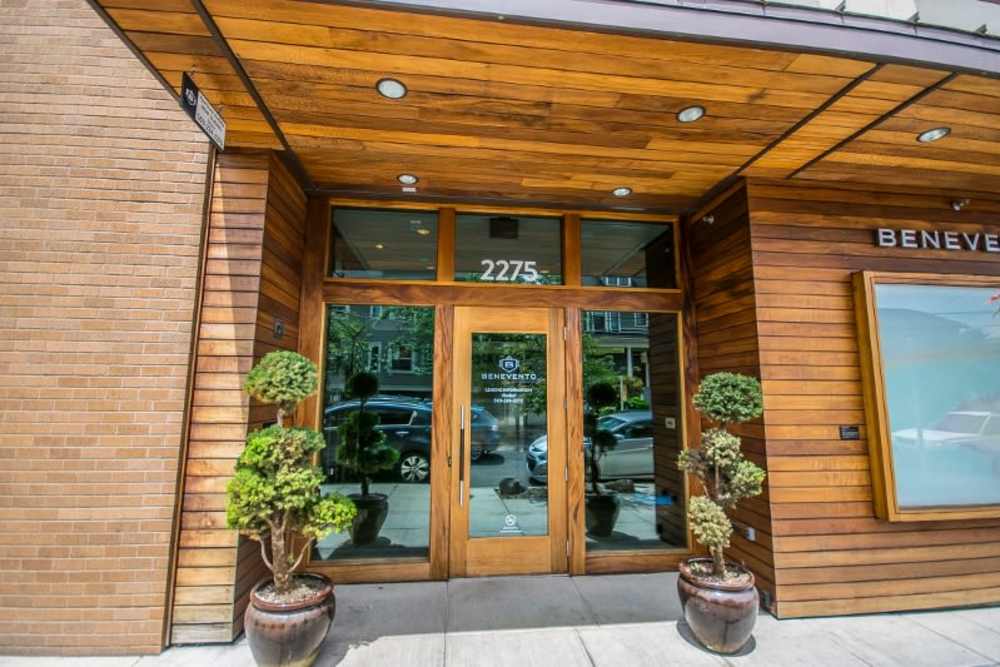 Beautiful entrance at Uptown NW Collection in Portland, Oregon