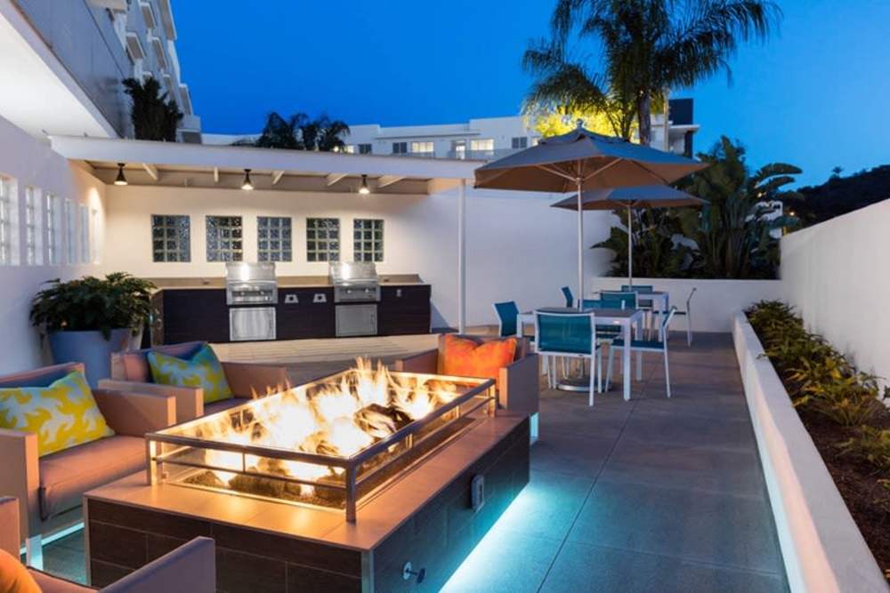 fire pit area at Skye at Laguna Niguel in Laguna Niguel, California