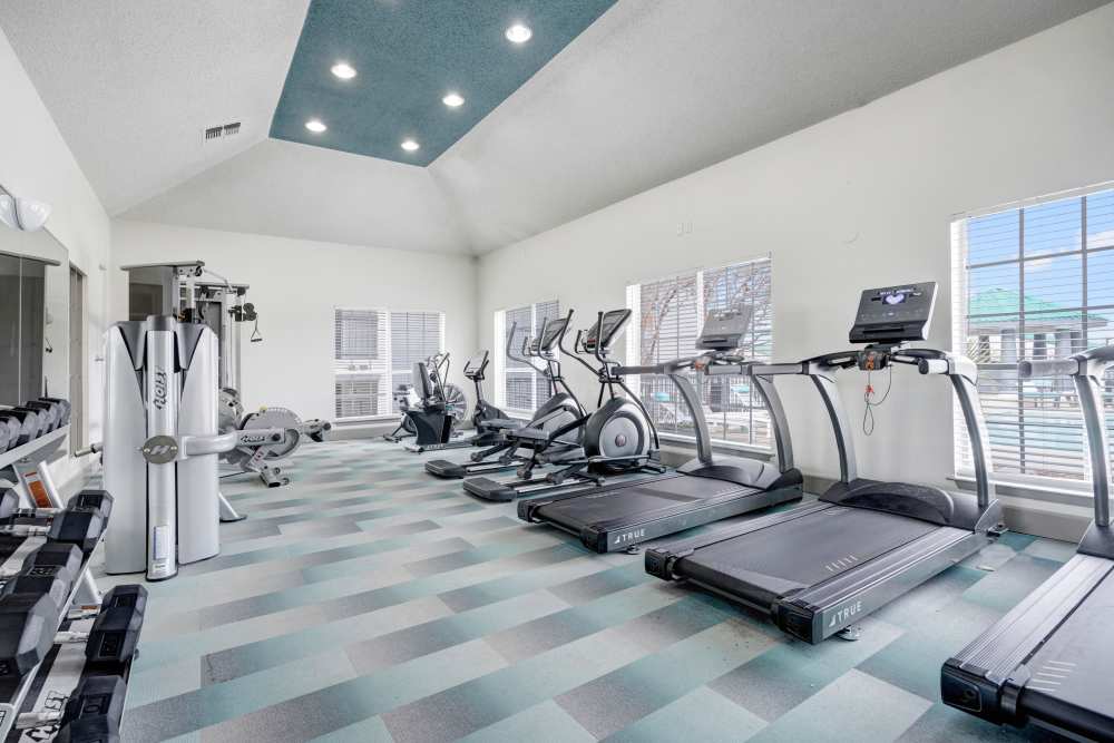 A fitness center for your wellness needs at The Clara in San Antonio, Texas