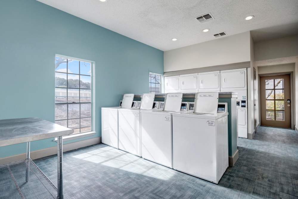 Functional laundry rooms at The Clara in San Antonio, Texas