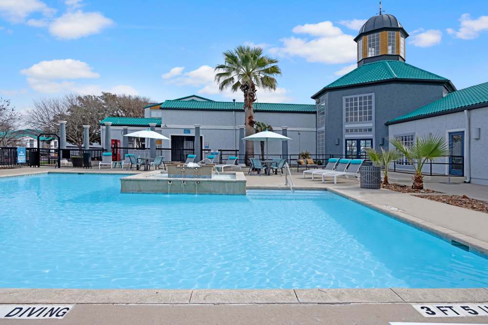 A wide pool to have fun in at The Clara in San Antonio, Texas