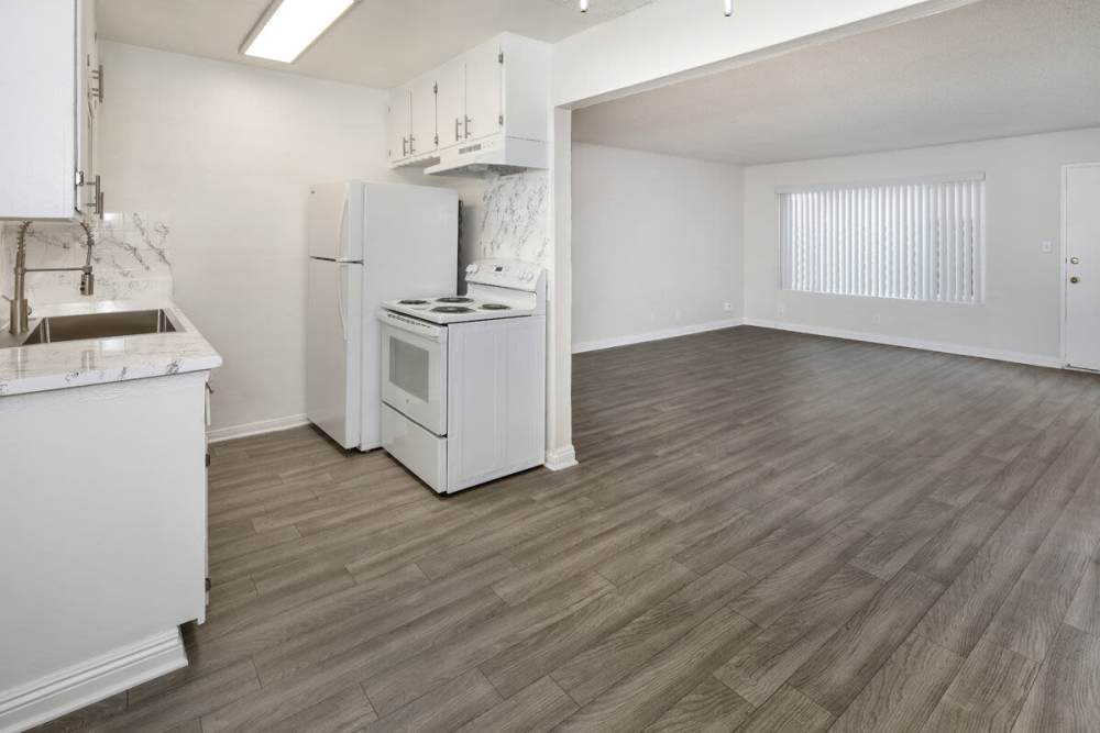 Modern kitchen at Mar at National City in National City, California