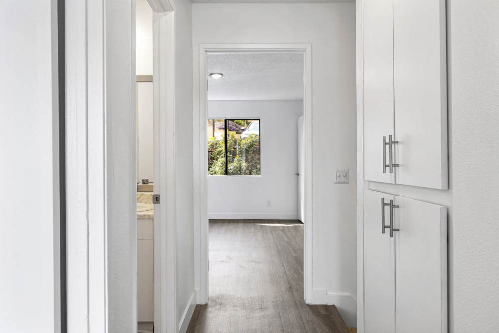 Residence hallway at Terre at E Bradley in El Cajon, California