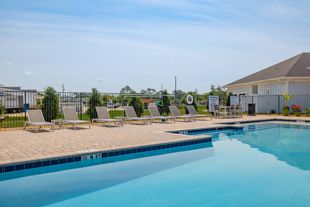 Our swimming pool at Beverly Villas in Brunswick, Georgia