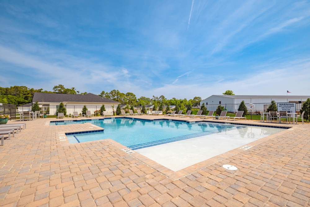A view of our luxurious swimming pool at Beverly Villas in Brunswick, Georgia