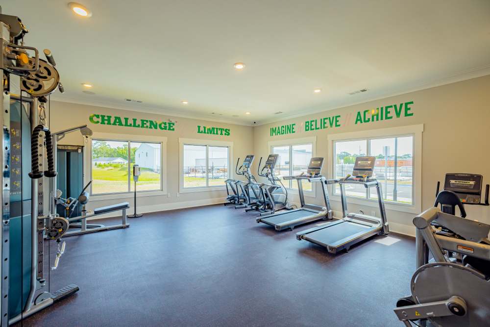 Treadmills in our fitness center at Beverly Villas in Brunswick, Georgia