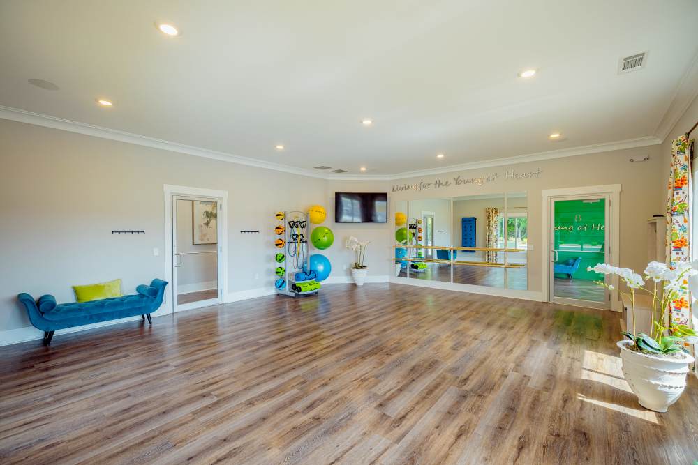 Yoga center at Beverly Villas in Brunswick, Georgia