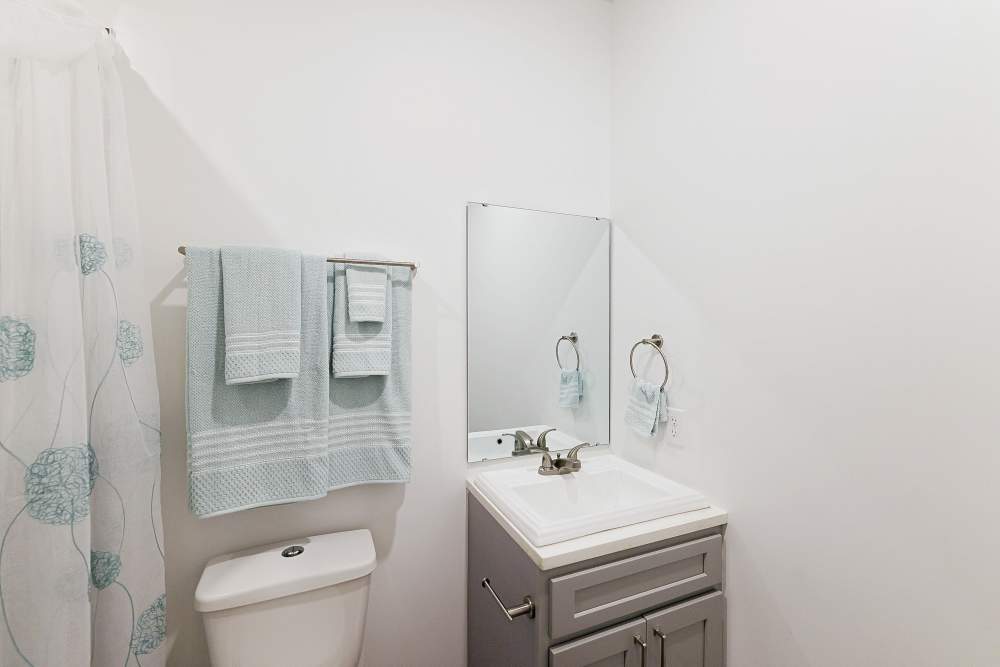 Bathroom at Beverly Villas in Brunswick, Georgia