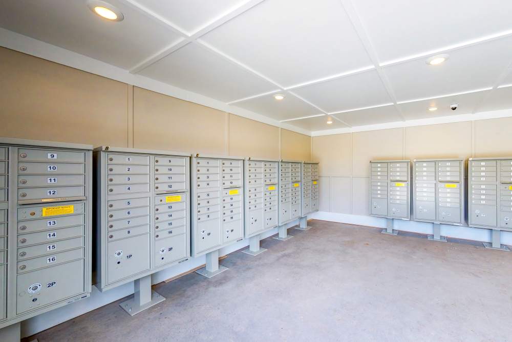 Easy-access mail center at Coastal Club Apartments in Brunswick, Georgia
