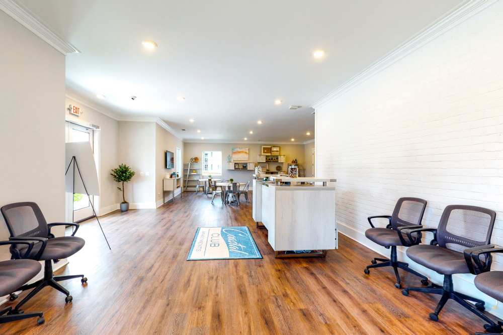 Lobby of our clubhouse at Coastal Club Apartments in Brunswick, Georgia