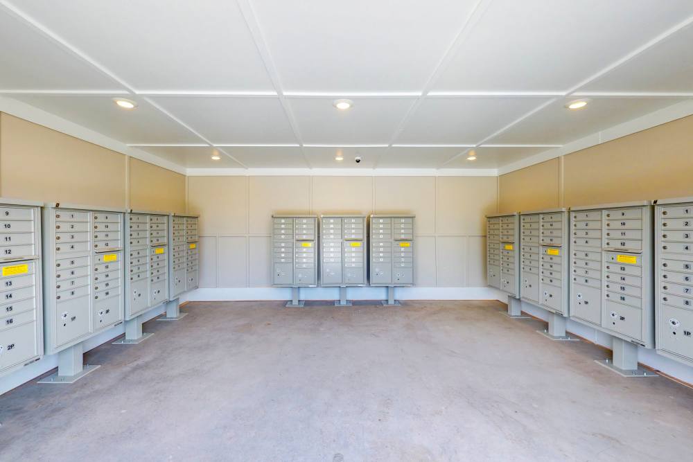 Mail center at Coastal Club Apartments in Brunswick, Georgia