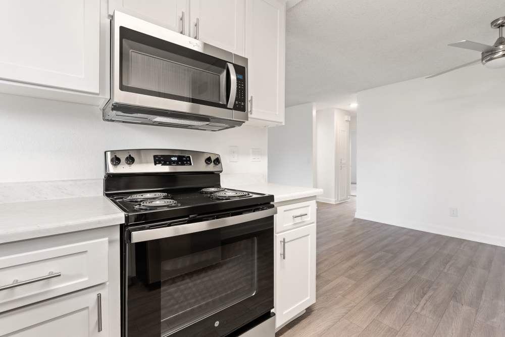 Modern kitchen appliances at Terre at the Ranch in Ramona, California