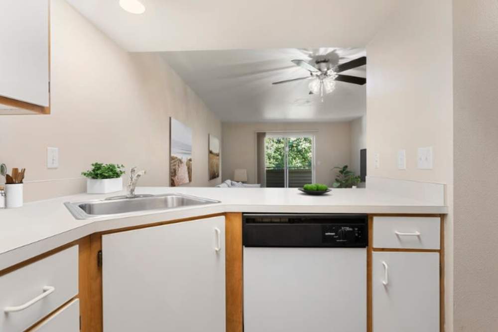 Kitchen at Brentwood Apartments in Portland, Oregon