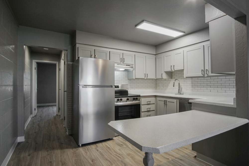 Kitchen for 1 Bedroom of Aurora Reno in Reno, Nevada