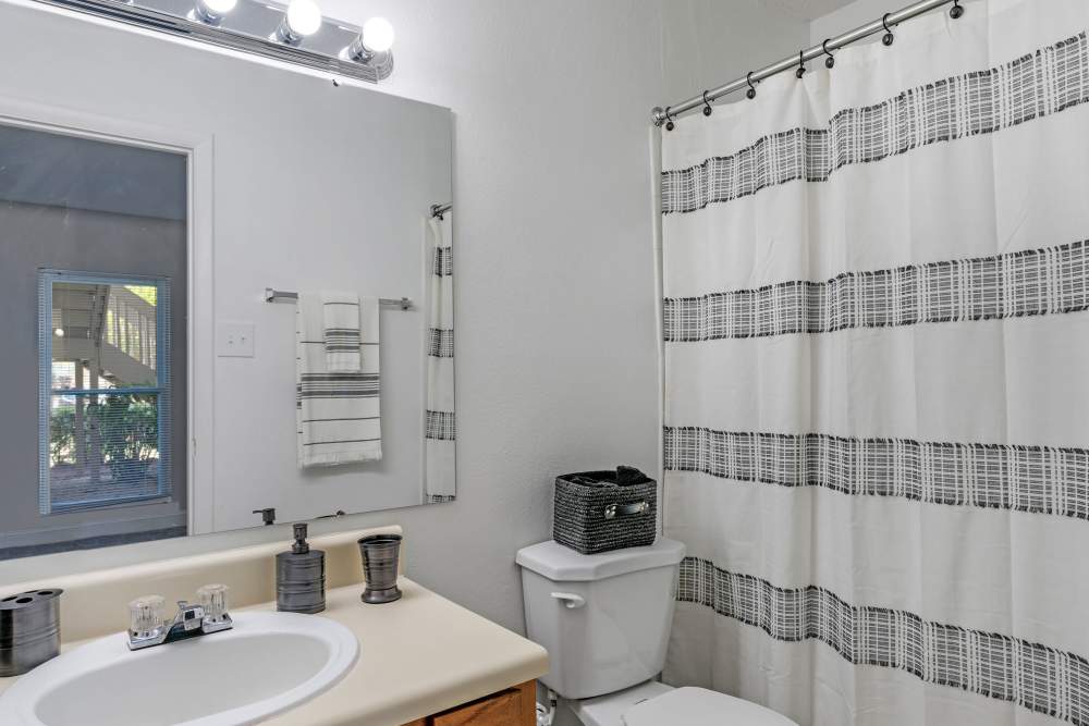 Spacious bathroom at Devonwood Apartment Homes in Charlotte, North Carolina