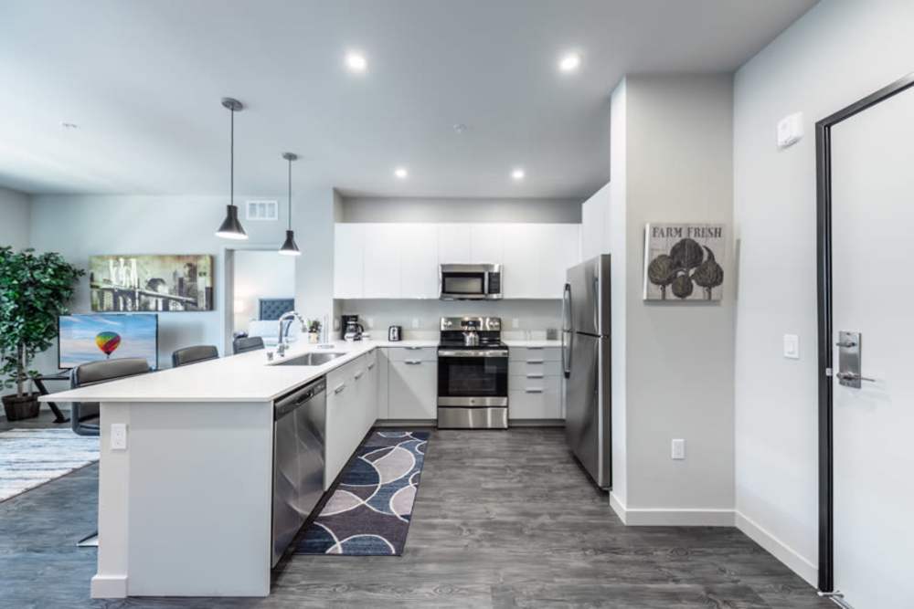 Spacious kitchen at Reno Experience District in Reno, Nevada