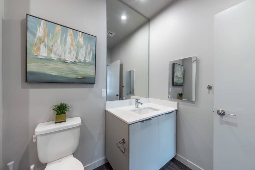 Bathroom at Reno Experience District in Reno, Nevada
