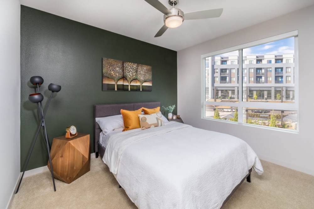 Bedroom with ceiling fan at Reno Nevada