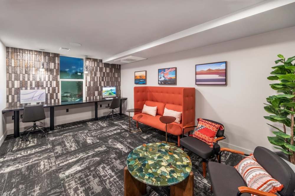 Business center at Reno Experience District in Reno, Nevada