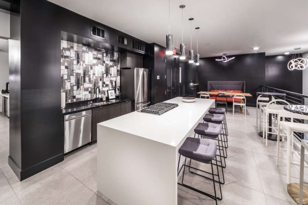 Exhibition kitchen at Reno Experience District in Reno, Nevada