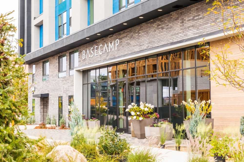 Entrance to Basecamp at Reno Experience District in Reno, Nevada