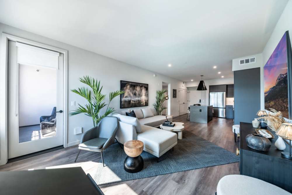 Spacious living room at Reno Experience District in Reno, Nevada