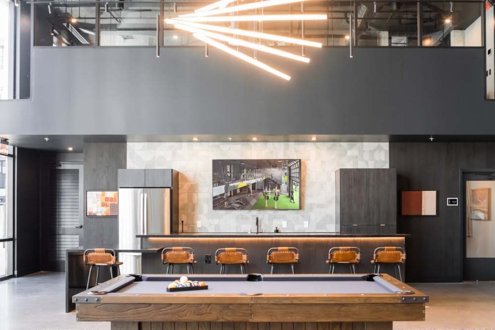 Game room at Reno Experience District in Reno, Nevada