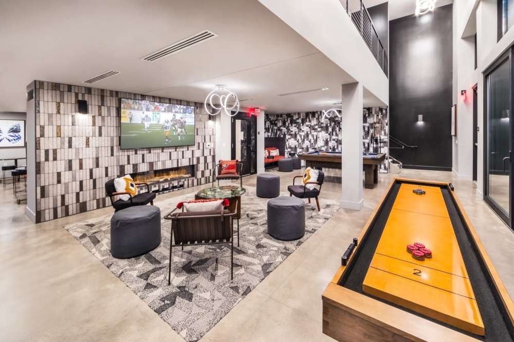 Clubhouse lounge at Reno Experience District in Reno, Nevada