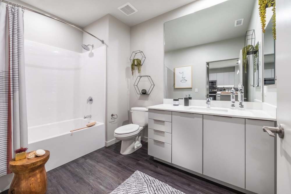 Bathroom with a large counter at Reno Experience District in Reno,