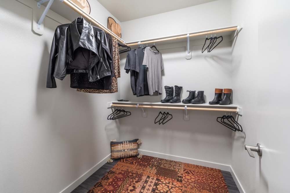 Walk-in closet at Reno Experience District in Reno,